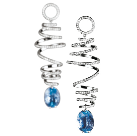 AQUAMARINE EAR JEWELLERY