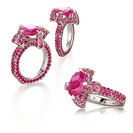 Pink Saphir Ring